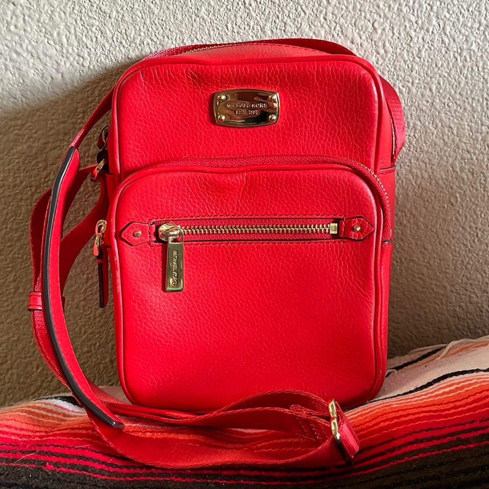 Michael Kors Red Crossbody Bag